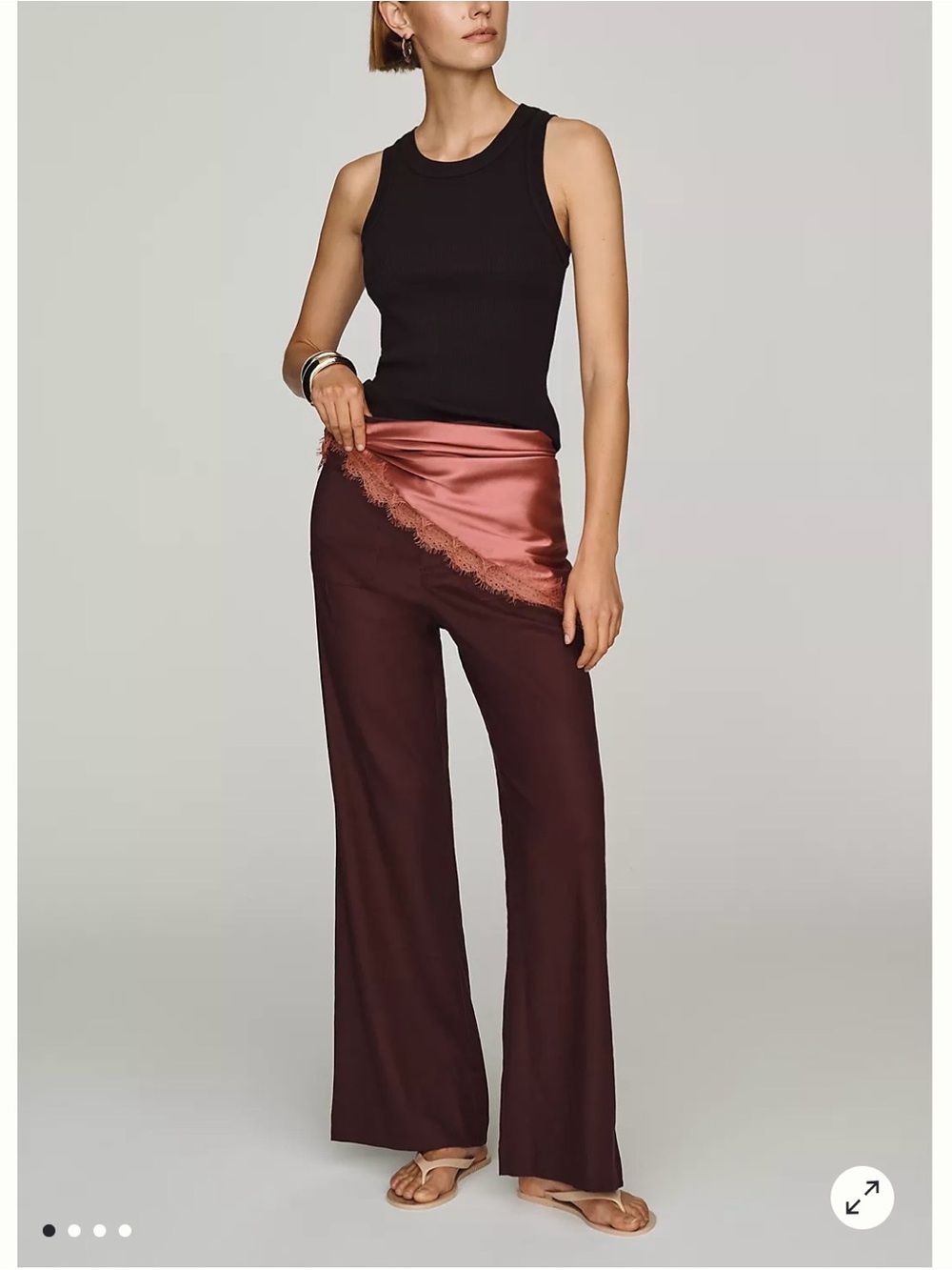 NWT Maeve Wide-Leg Flare in Vineyard